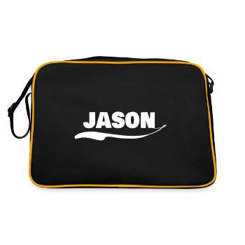 Gift for Jason - Retro Bag - black/gold - Back