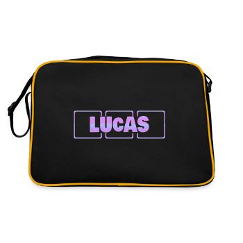 Lucas - Retro Bag - black/gold - Back