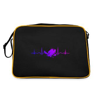 Diver Scuba Diver Men's Scuba Diving - Retro Bag - black/gold - Back