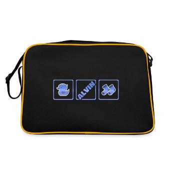 Cadeau pour Alvin - Sac Retro - noir/or - Dos