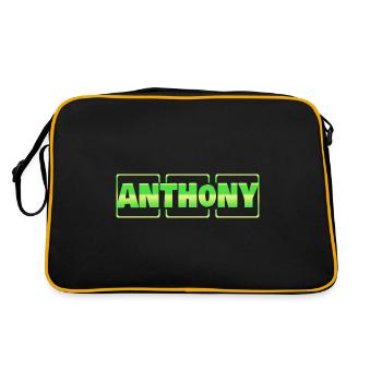 Cadeau pour Anthony - Sac Retro - noir/or - Dos