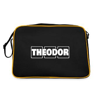 Gift for Theodor - Retro Bag - black/gold - Back