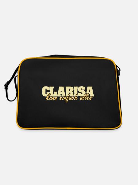 Mrs. Clarisa - Retro Bag - black/gold - Back