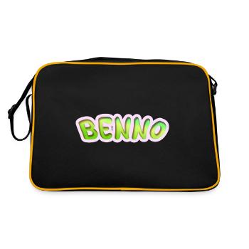 Gift for Benno - Retro Bag - black/gold - Back
