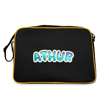 Job Athur - Sac Retro - noir/or - Dos