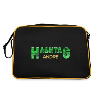 Gift for Andre - Retro Bag - black/gold - Back