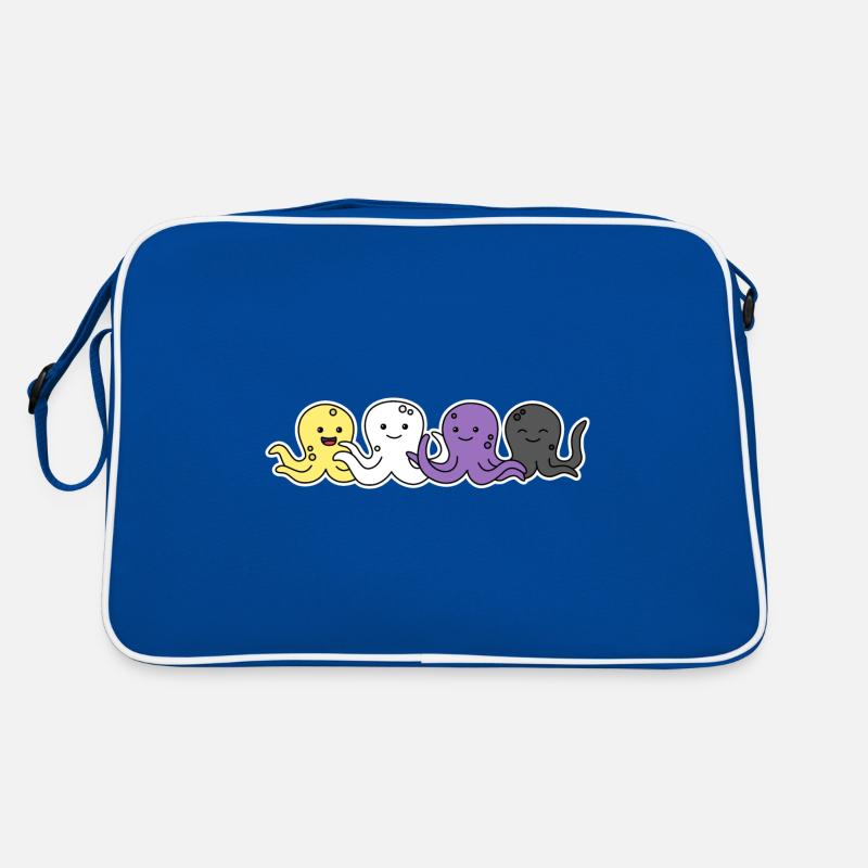 Conception de pieuvre de drapeau non binaire pour Proud Enbys Sac Retro