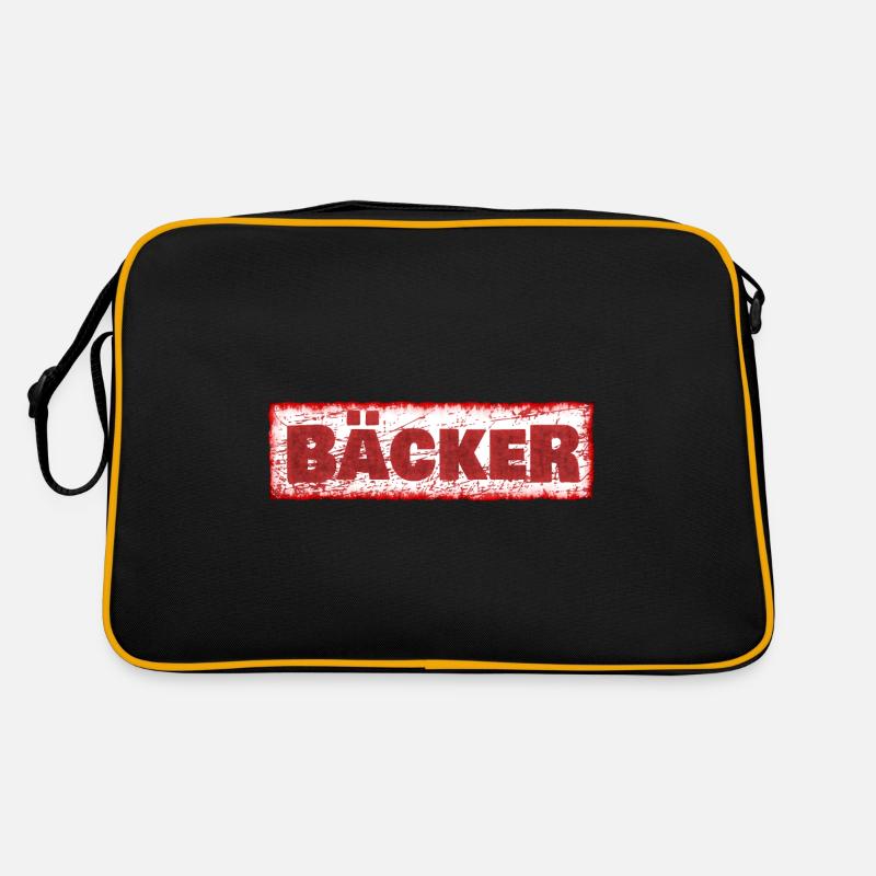 Bäcker als Job Retro Tasche