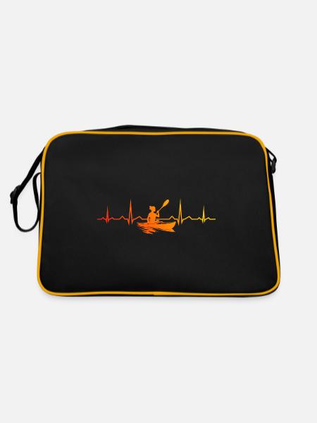 Kayak Femme Canoë Kayak Kayak Homme - Sac Retro - noir/or - Dos