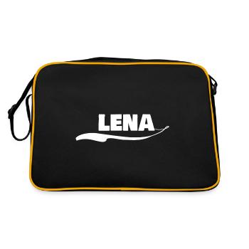 Prénom lena - Sac Retro - noir/or - Dos