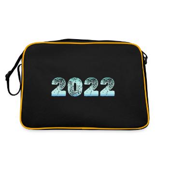 Eiskalt 2022 - Retro Tasche - Schwarz/Gold - Hinten