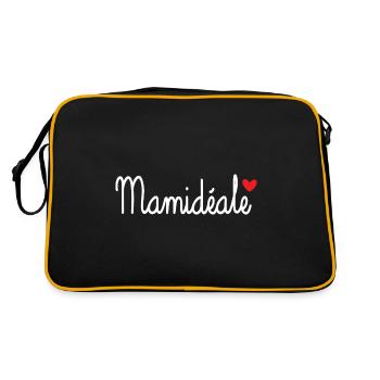Mamidéale - Coeur d'amour - Sac Retro - noir/or - Dos