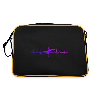 Hip Hop Damen Hiphop Herren Breakdance Bboy - Retro Tasche - Schwarz/Gold - Hinten