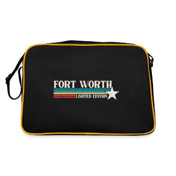 Fort Worth - Retro Bag - black/gold - Back