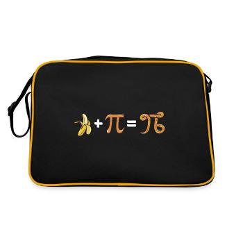 Banana Ball Python Herpetologist Pi Mathematics - Retro Bag - black/gold - Back