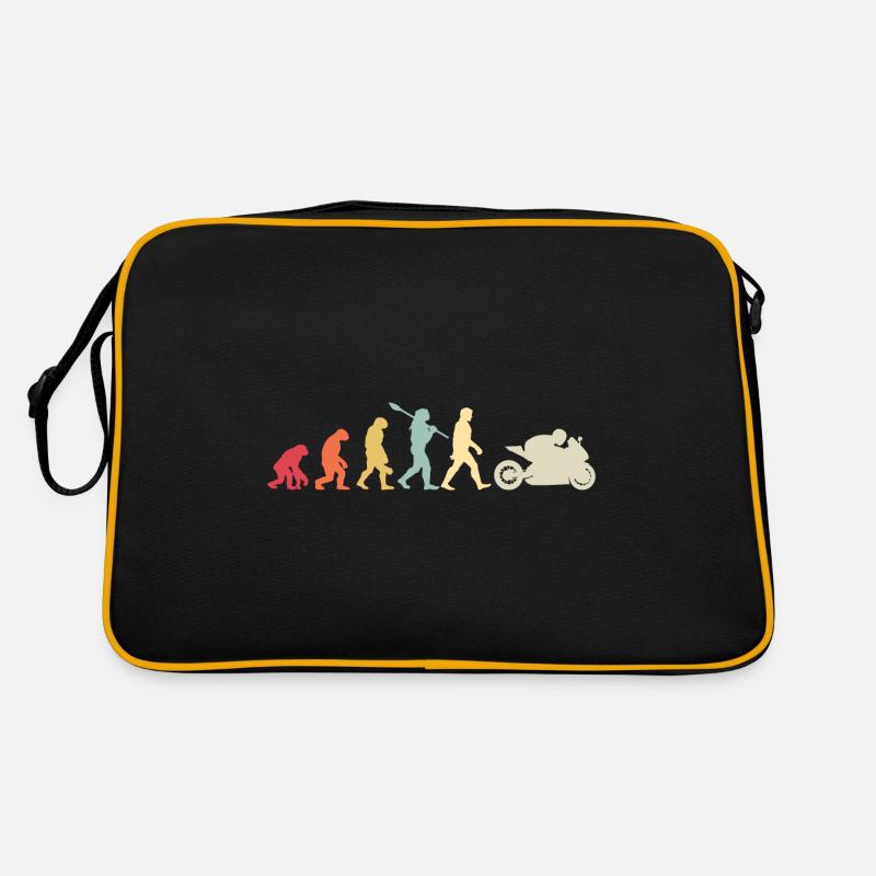 Motorcycle Evolution Vintage Superbike Biker Retro Bag