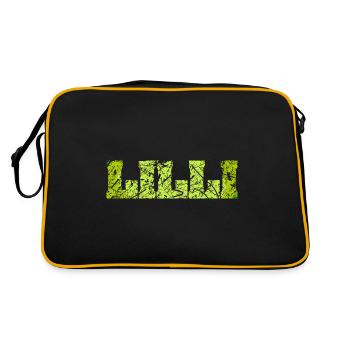 Nom: Lilli - Sac Retro - noir/or - Dos