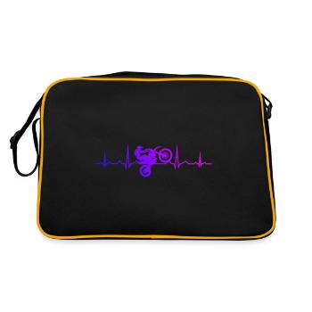 Supermoto Men's Dirt Biker Dirt Bike Dirt Bike - Retro Bag - black/gold - Back