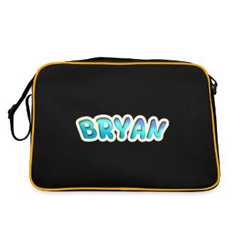 Bryan - Retro Bag - black/gold - Back
