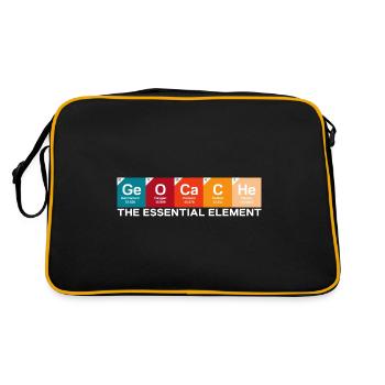 Geocacher Chasse au trésor Geocache L’essentiel - Sac Retro - noir/or - Dos