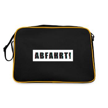Departure Party Club Saufen Tour Gift - Retro Bag - black/gold - Back