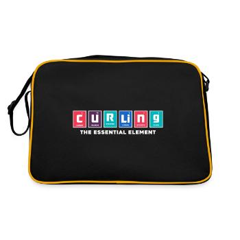 Curling Player Curler Curling The Essential - Retro Bag - black/gold - Back