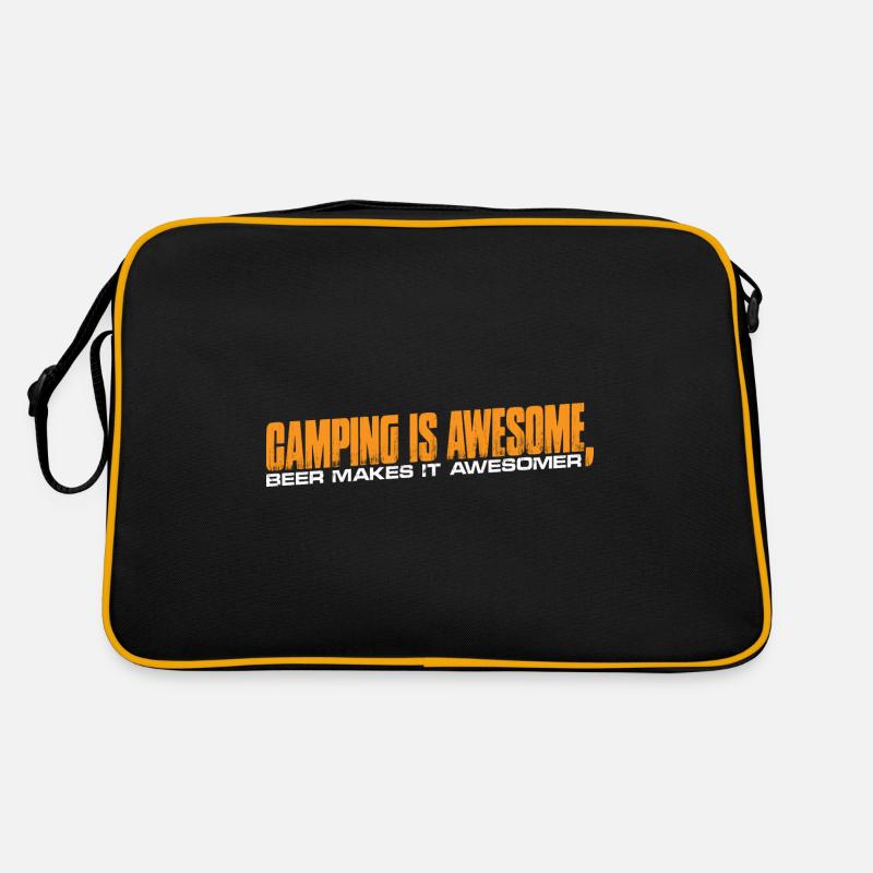 Le camping est génial, la bière le rend plus impressionnant 4 Sac Retro