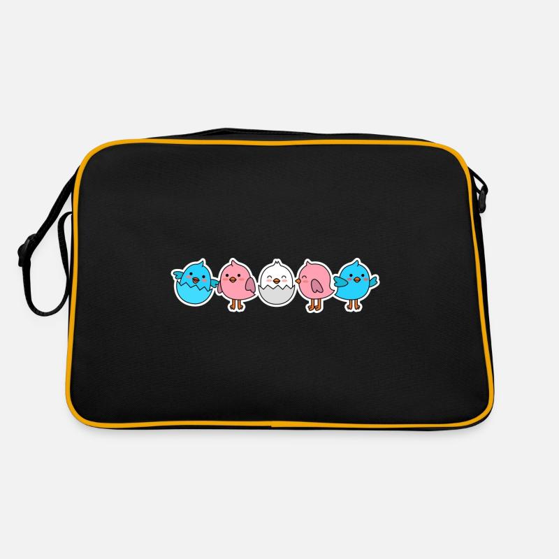 Conception de poussins de drapeau trans pour les personnes trans fières Sac Retro