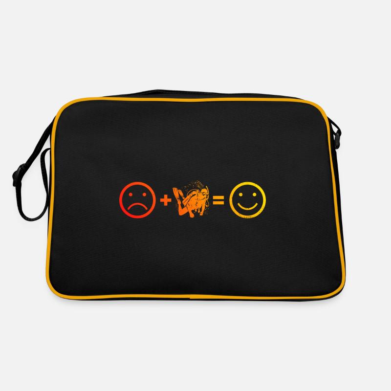 Diving Scuba Diving Women Diver Diving Retro Bag