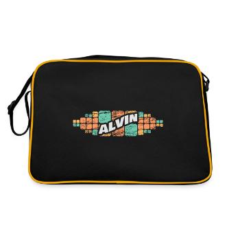Cadeau pour Alvin - Sac Retro - noir/or - Dos