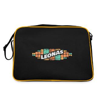 Cadeau pour Leonas - Sac Retro - noir/or - Dos