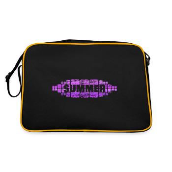 Summer - Retro Tasche - Schwarz/Gold - Hinten
