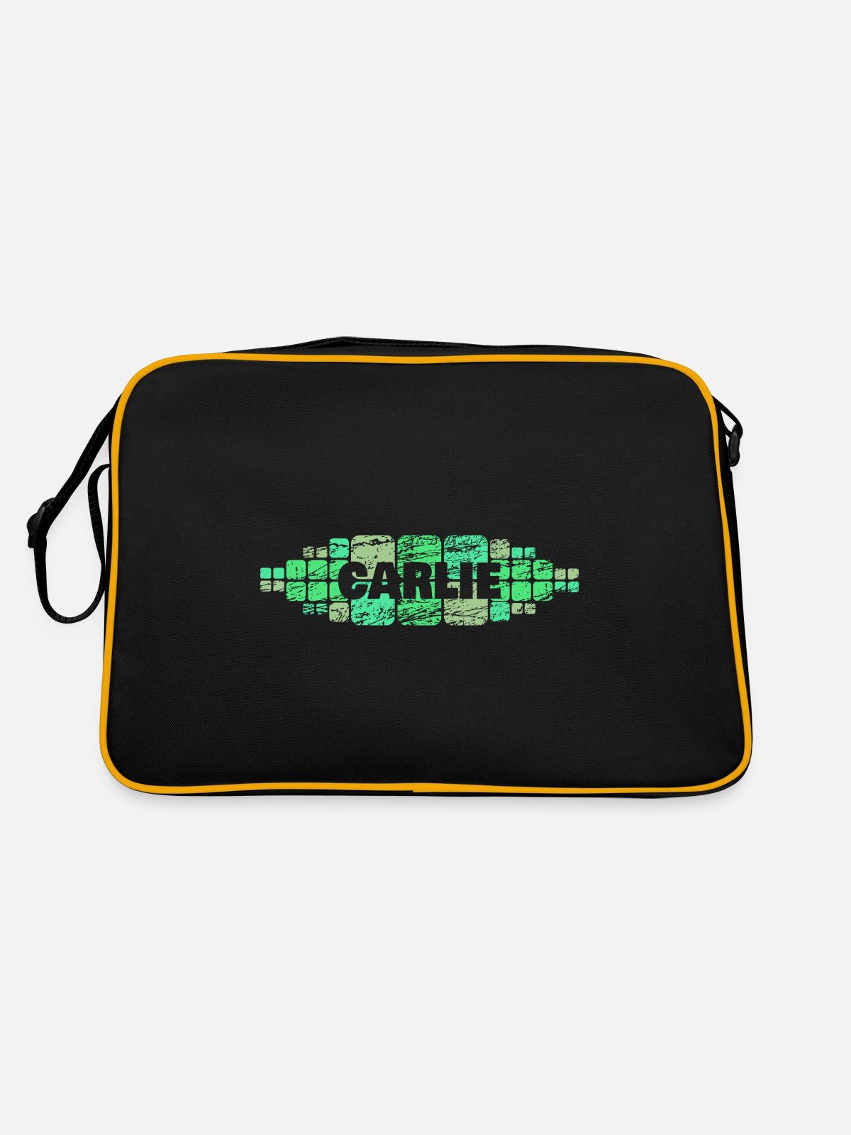 Carlie - Retro Bag - black/gold - Back