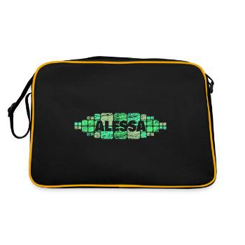 Maman Alessa - Sac Retro - noir/or - Dos