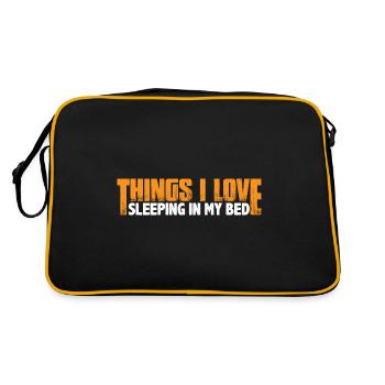 Les choses que j’aime, dormir dans mon lit 12 - Sac Retro - noir/or - Dos