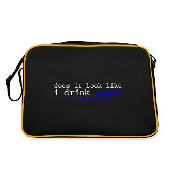 Does It Look Like I Drink Water 2 - Retro Bag - black/gold - Back