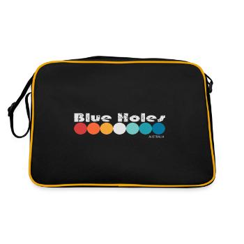 Trous bleus - Sac Retro - noir/or - Dos