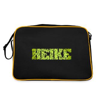 Cadeau pour Heike - Sac Retro - noir/or - Dos