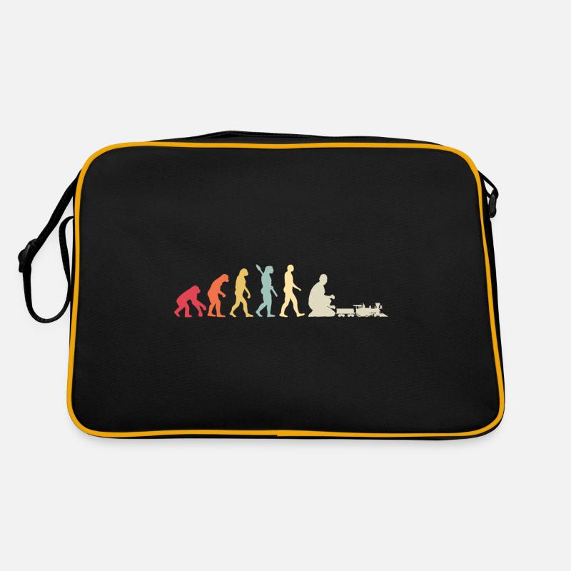Evolution of Human Train Model Railway Retro Bag