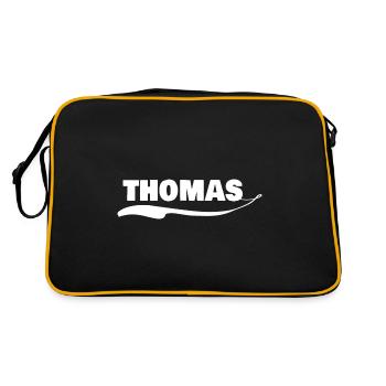 First name thomas - Retro Bag - black/gold - Back