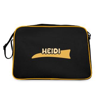 Cadeau pour Heidi - Sac Retro - noir/or - Dos