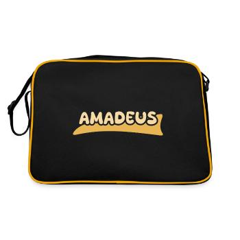 First name Amadeus - Retro Bag - black/gold - Back