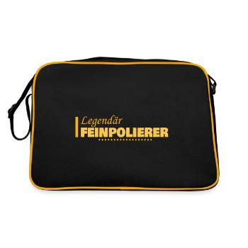 Cadeau pour polisseuse fine - Sac Retro - noir/or - Dos