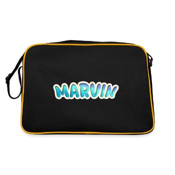 Cadeau pour Marvin - Sac Retro - noir/or - Dos
