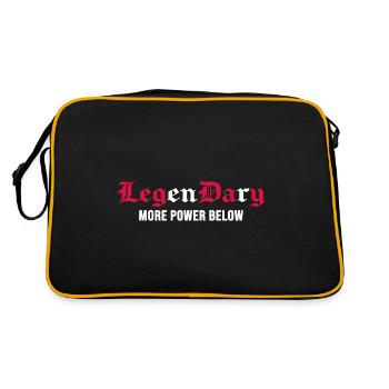 gymnastique musculation pas d’excuses « Leg Day » - Sac Retro - noir/or - Dos