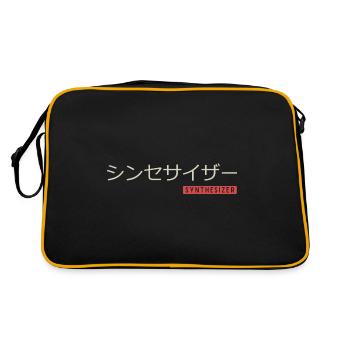 Synthétiseur Calligraphie Japonaise synthétiseur - Sac Retro - noir/or - Dos
