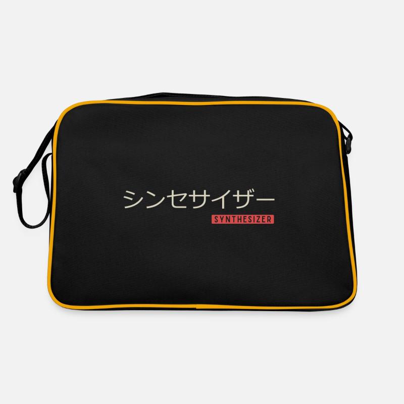 Synthesizer Japanische Kalligraphie Synth Analog Retro Tasche