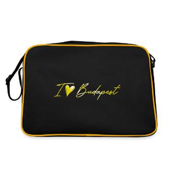 J’aime Budapest - Sac Retro - noir/or - Dos