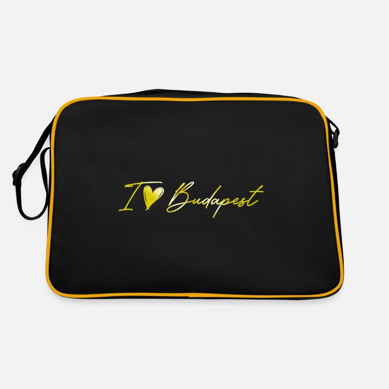 I Love Budapest Retro Tasche