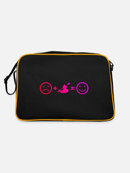 Kayak Kayak Kayak Femmes Canoë Hommes - Sac Retro - noir/or - Dos